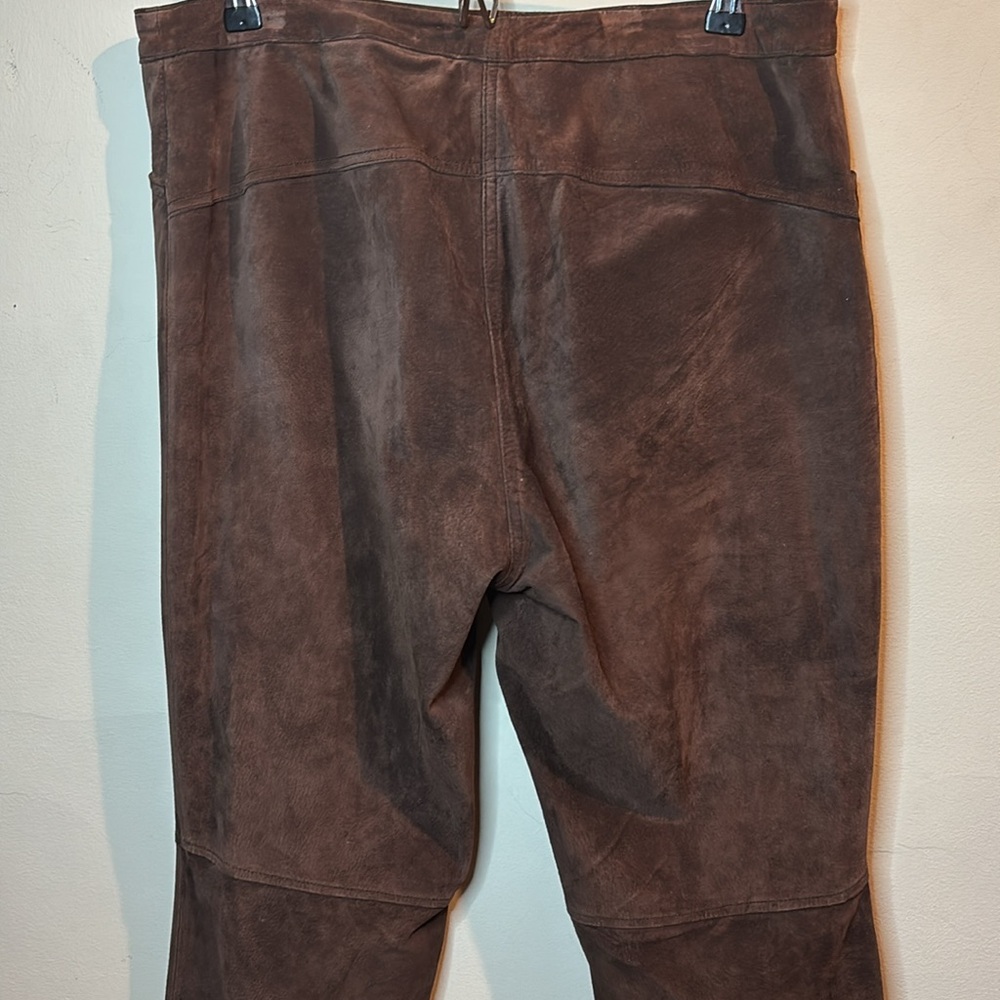 Brown Suede flare boot cut Pants size 12 - Picture 7 of 7